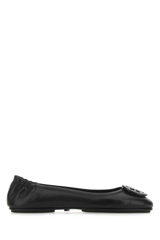Black nappa leather Minnie ballerinas Black TORY BURCH (49350)