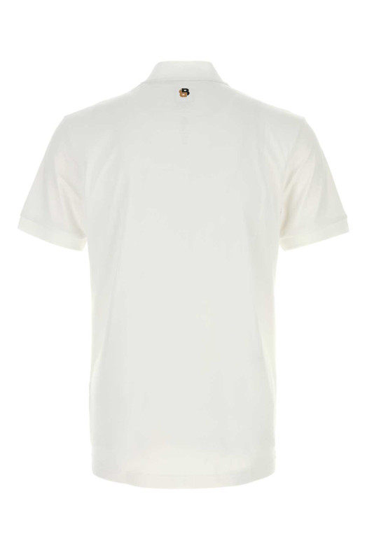 White polyester t-shirt White BOSS (50554545)