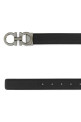 Black leather reversible belt Brown SALVATORE FERRAGAMO (670428780486)