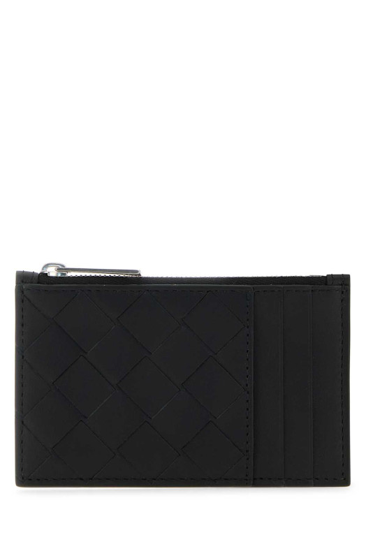 Black leather card holder BOTTEGA VENETA (679802VCPQ3)