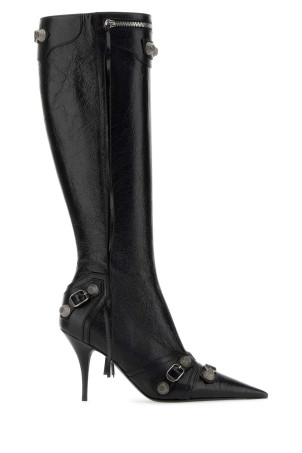 Black leather Cagole boots Black BALENCIAGA (694395WAD4E)