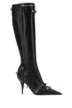 Black leather Cagole boots Black BALENCIAGA (694395WAD4E)