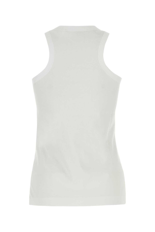 White cotton tank topÂ  STELLA McCARTNEY (6J02783SPY59)