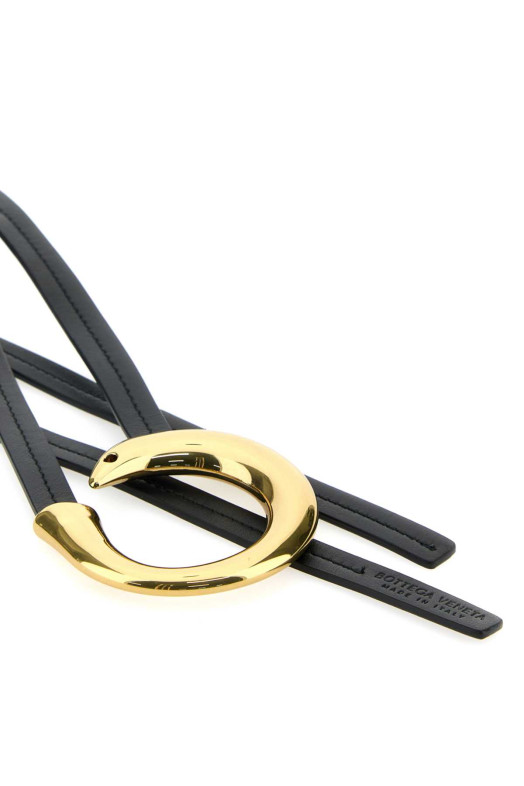 Black leather Sardine belt BOTTEGA VENETA (794486V2BE0)
