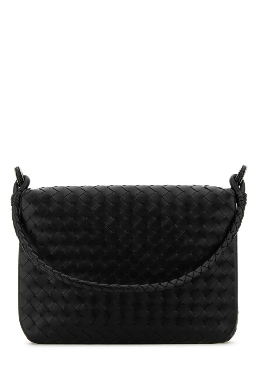 Black leather shoulder bag BOTTEGA VENETA (795074V2HL1)