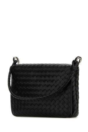 Black leather shoulder bag BOTTEGA VENETA (795074V2HL1)