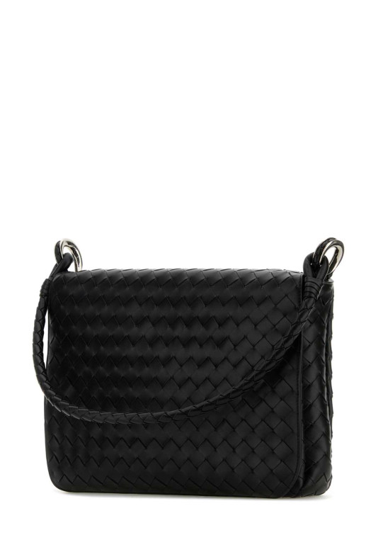 Black leather shoulder bag BOTTEGA VENETA (795074V2HL1)