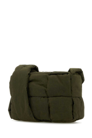 Olive green canvas medium Arco crossbody bag BOTTEGA VENETA (795505V37X2)