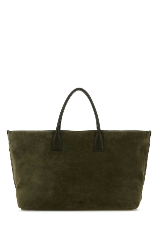 Khaki suede large Cabat shopping bag BOTTEGA VENETA (795643V09C4)