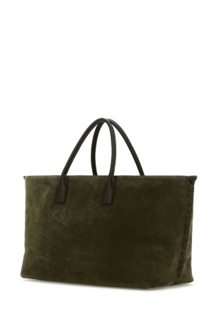 Khaki suede large Cabat shopping bag BOTTEGA VENETA (795643V09C4)
