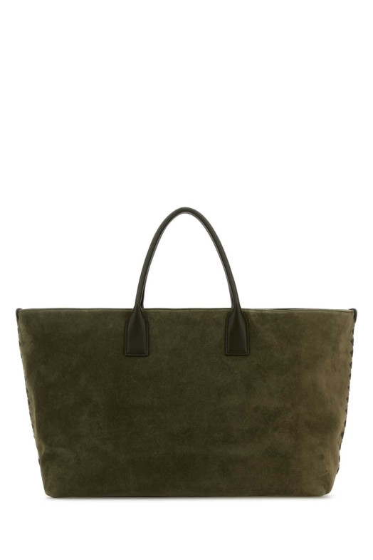 Khaki suede large Cabat shopping bag BOTTEGA VENETA (795643V09C4)