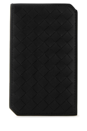Black leather card holder Black BOTTEGA VENETA (796963V4LQ1)