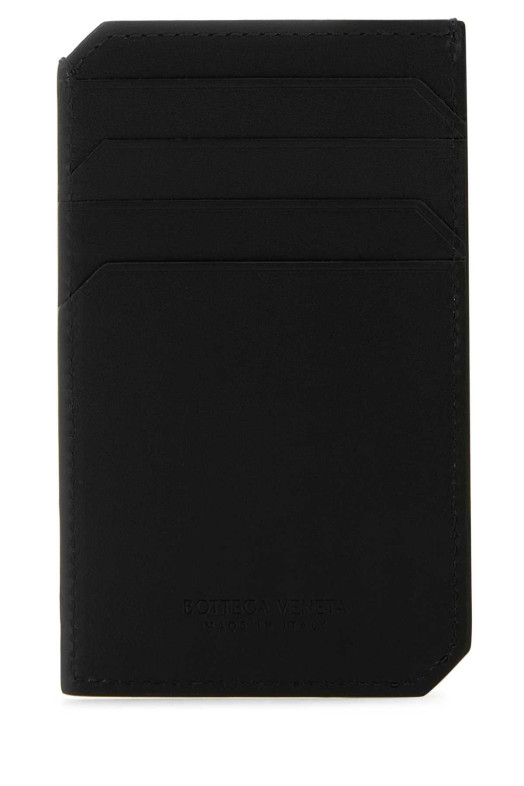 Black leather card holder Black BOTTEGA VENETA (796963V4LQ1)