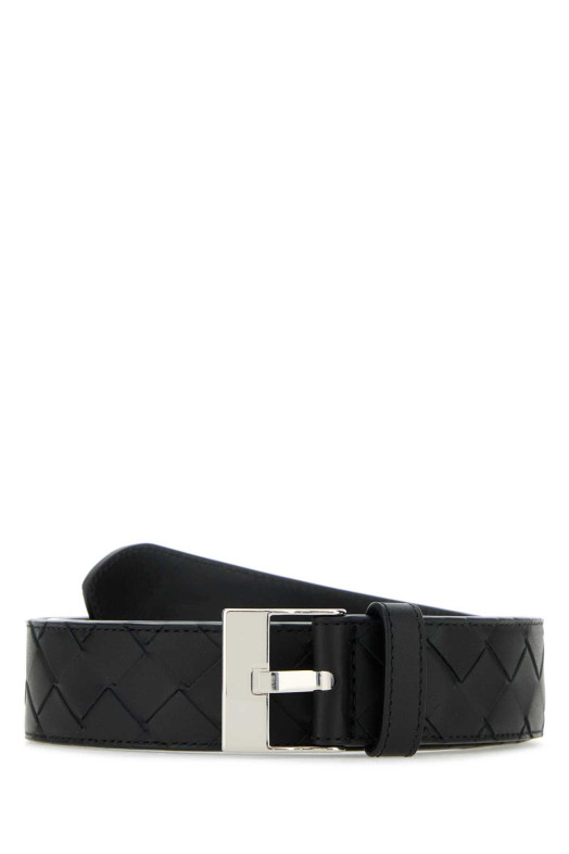 Black leather Watch belt BOTTEGA VENETA (799046V4KF1)