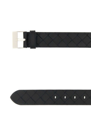 Black leather Watch belt BOTTEGA VENETA (799046V4KF1)