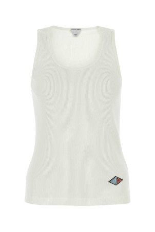 White stretch cotton tank top BOTTEGA VENETA (799592V3Z60)