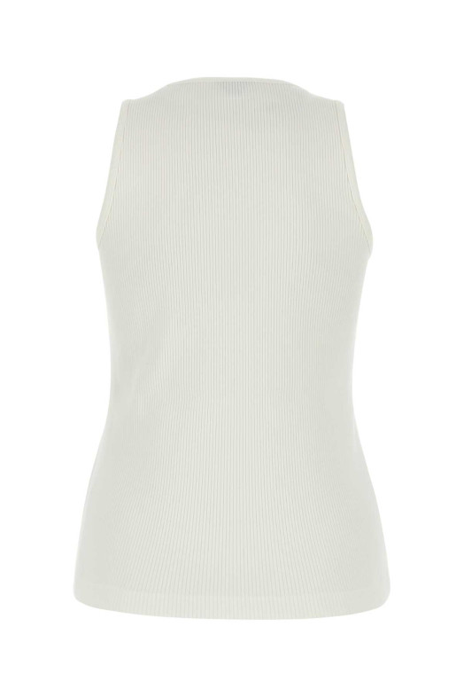 White stretch cotton tank top BOTTEGA VENETA (799592V3Z60)
