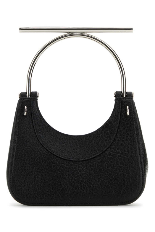 Black leather mini Cross-Bar handbag Black ALEXANDER MCQUEEN (8035251VDBB)