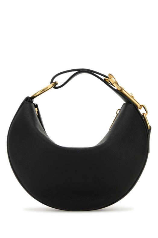 Black leather handbag Black BURBERRY (8104815)