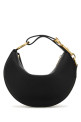 Black leather handbag Black BURBERRY (8104815)