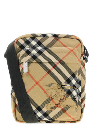 Embroidered canvas Check crossbody bag BURBERRY (8125759)