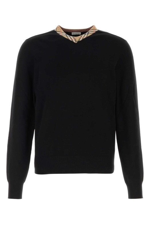 Black wool sweater Black BURBERRY (8127128)