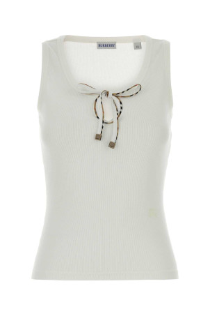 White cotton tank top BURBERRY (8127208)