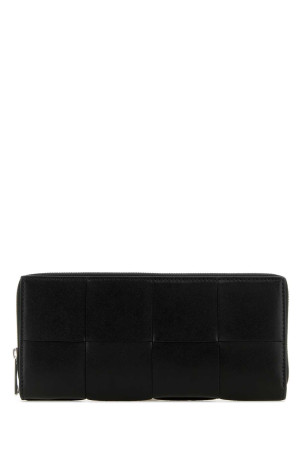 Black leather Intrecciato wallet BOTTEGA VENETA (821964VBWD2)