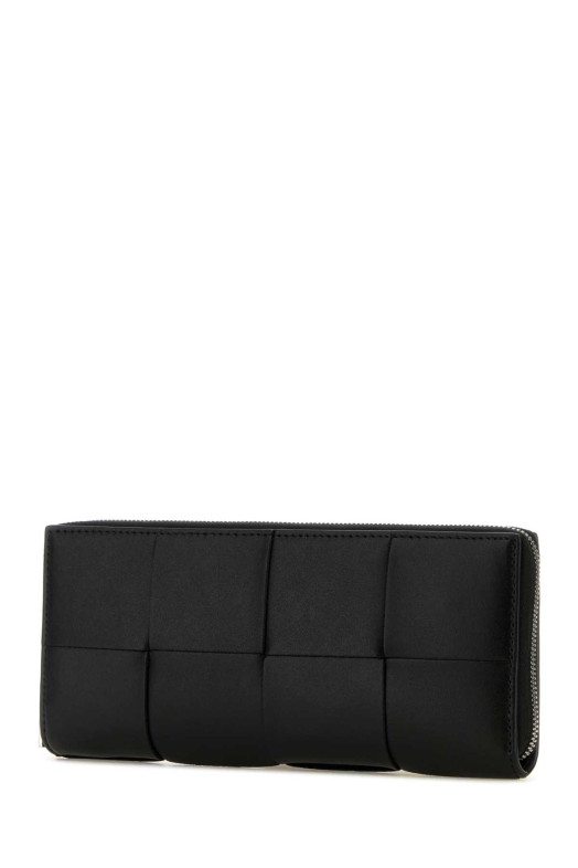 Black leather Intrecciato wallet BOTTEGA VENETA (821964VBWD2)