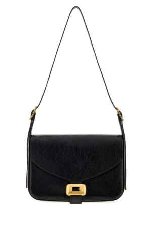 Black leather medium Clicca shoulder bag Black BALENCIAGA (8686722ACLM)