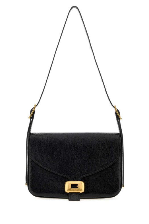 Black leather medium Clicca shoulder bag Black BALENCIAGA (8686722ACLM)