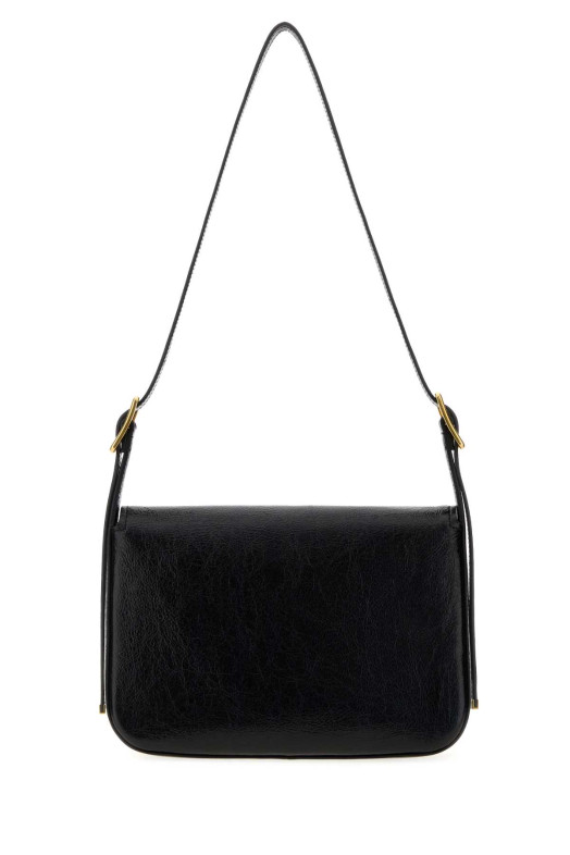 Black leather medium Clicca shoulder bag Black BALENCIAGA (8686722ACLM)