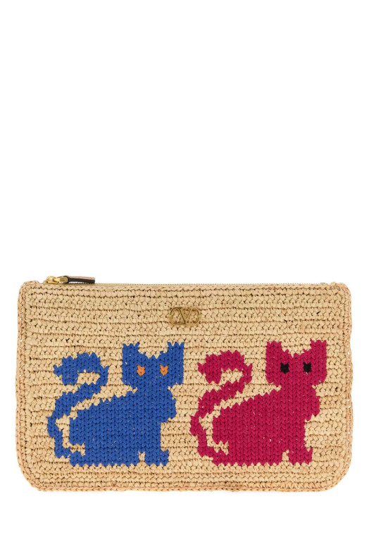 Клатч Raffia VLogo Signature від VALENTINO GARAVANI (8W2P0AZ4TNC)