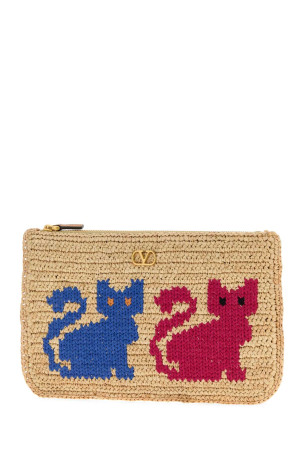 Клатч Raffia VLogo Signature від VALENTINO GARAVANI (8W2P0AZ4TNC)