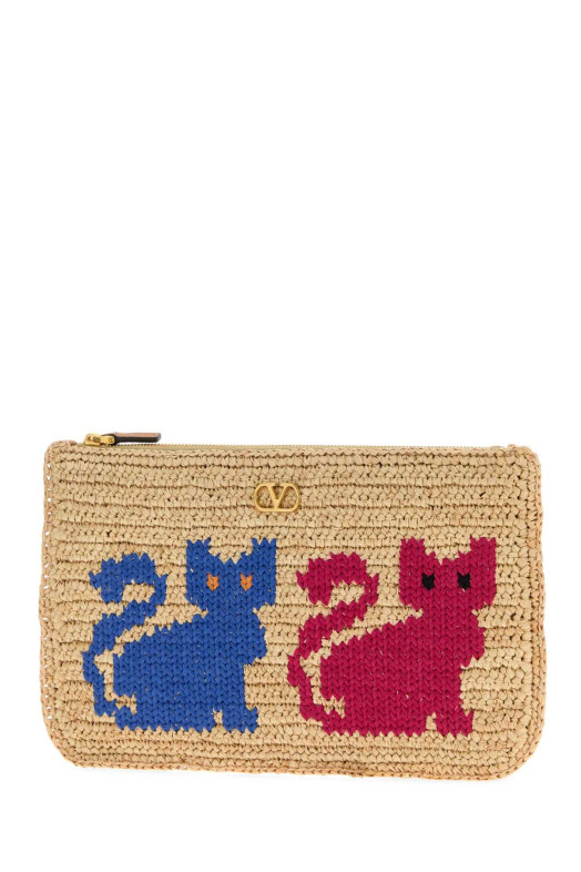 Клатч Raffia VLogo Signature від VALENTINO GARAVANI (8W2P0AZ4TNC)