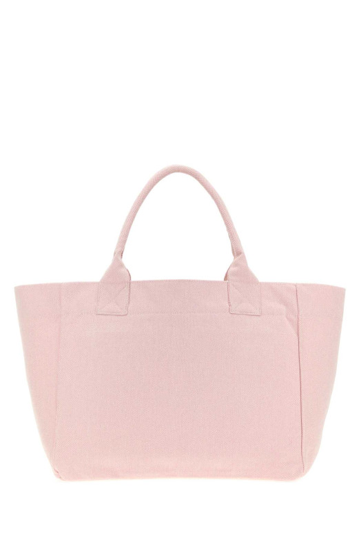 Pink canvas medium Trapeze shopping bag GANNI (B2110087)