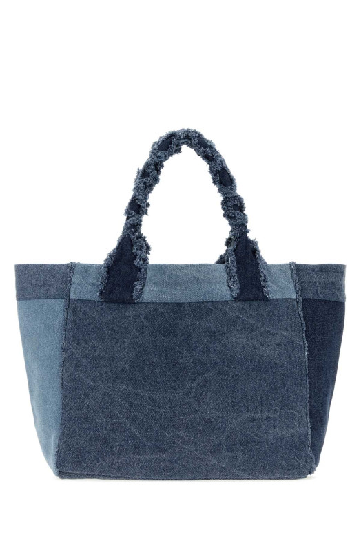 Denim medium Trapeze shopping bag GANNI (B2110090)
