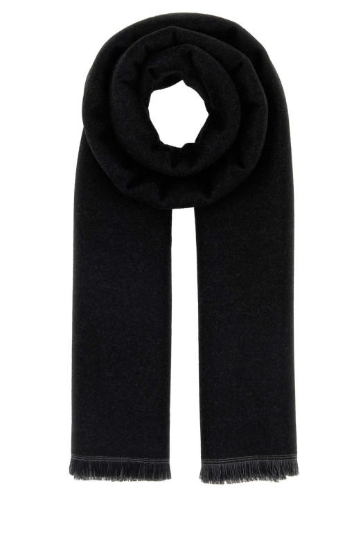 Black wool scarf FENDI (FXS407AWTZ)