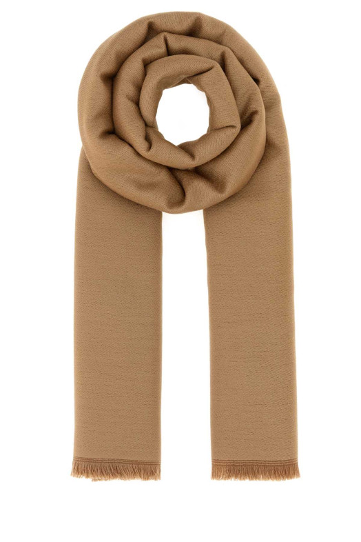 Brown wool scarf FENDI (FXS407AWTZ)