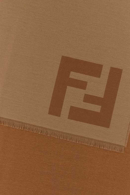 Brown wool scarf FENDI (FXS407AWTZ)