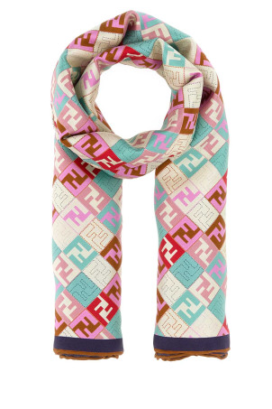 Printed silk foulard FENDI (FXT091AUMD)