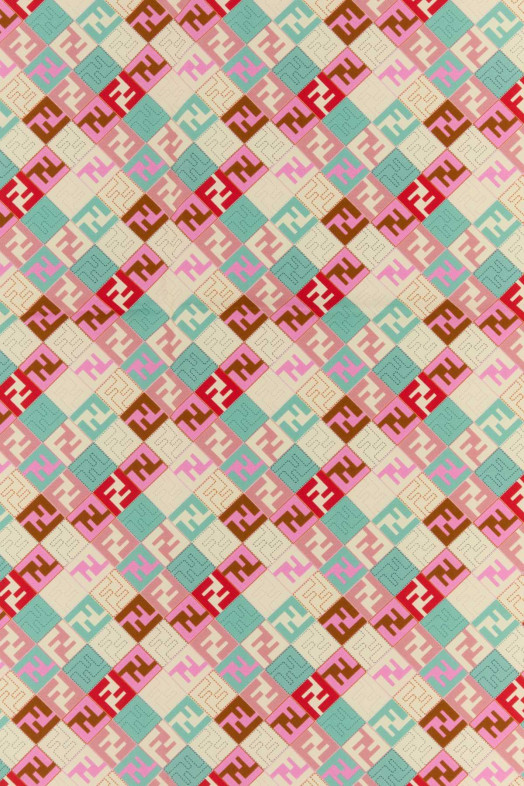 Printed silk foulard FENDI (FXT091AUMD)