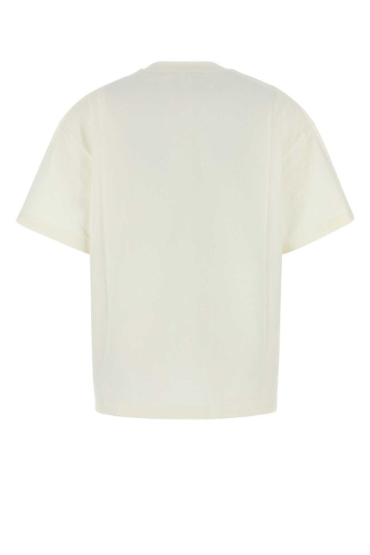 Ivory cotton oversize t-shirt Black JIL SANDER (J03GC0137J45148)