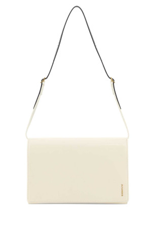 Ivory leather small File shoulder bag JIL SANDER (J08ZH0100P9054)