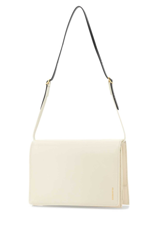 Ivory leather small File shoulder bag JIL SANDER (J08ZH0100P9054)
