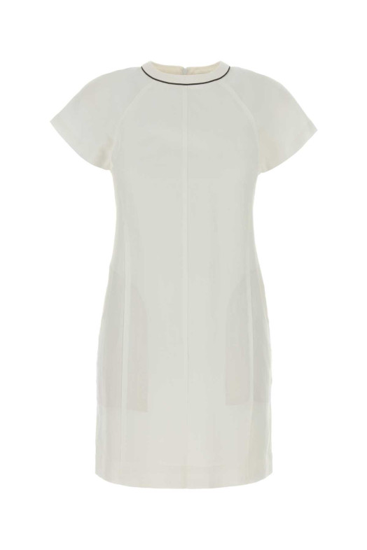 White viscose blend dress BRUNELLO CUCINELLI (MH126AFR72)