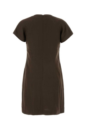 Brown viscose blend dress BRUNELLO CUCINELLI (MH126AFR72)