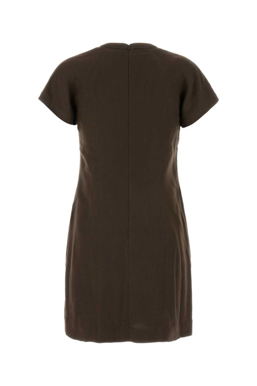 Brown viscose blend dress BRUNELLO CUCINELLI (MH126AFR72)