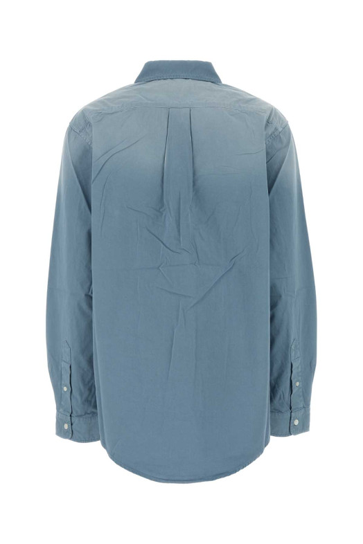 Light blue twill oversize shirt MIU MIU (MK2040SOOO19R3)