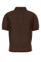 Chocolate cotton polo shirt MIU MIU (MML06JSOOO19UR)